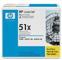 51x Black Toner Cartridge Dual Pack (13,000 pages each)