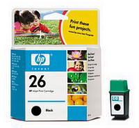 HP No.26 Black Ink Cartridge (40ml)