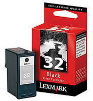 Black No 32 Inkjet Print Cartridges - Twin Pack