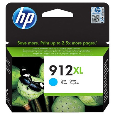 HP 3YL81AE 912XL High Capacity Cyan Ink cartridge (825 Pages)