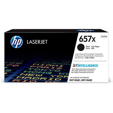 HP CF470X 657X Black High Yield Original LaserJet Toner Cartridge (28,000 Pages)