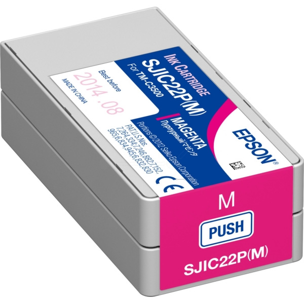 Epson SJIC22P-M TM-C3500 Magenta Ink Cartridge