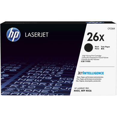 HP CF226X 26X High Capacity Black Toner Cartridge (9000 Pages)