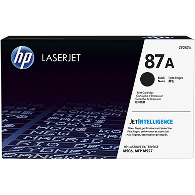 HP CF287A 87A Black LaserJet Toner Cartridge (9,000 Pages)