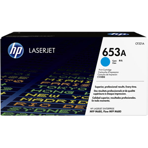 HP CF321A 653A Cyan Toner Cartridge (16,500 pages)