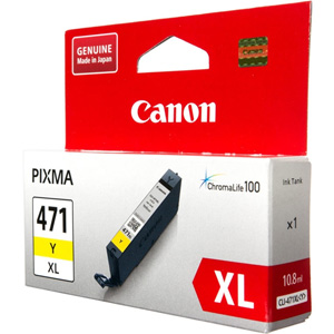 Canon CCLI471Y CLI-471Y Yellow Ink Cartridge (330 Pages)