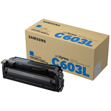 Samsung CLT-C603L High Yield Cyan Toner Cartridge (10,000 Pages)
