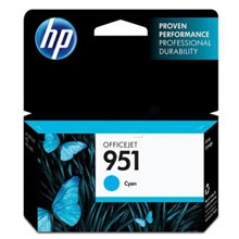 HP CNHPCN050AE 951 Cyan Ink Cartridge (700 Pages)