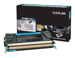 Lexmark CNLEX748H1CG X748 Cyan High Yield Return Program Toner Cartridge (10 000 pages)