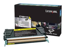 Lexmark CNLEX748H1YG X748 Yellow High Yield Return Program Toner Cartridge (10 000 pages)