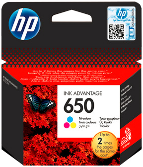 No.650 Tri-color Original Ink Advantage Cartridge