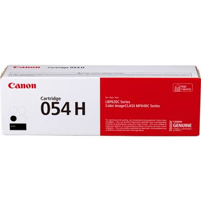 Canon CCRG054HBK 054 High Capacity Black Toner Cartridge (3,100 Pages)