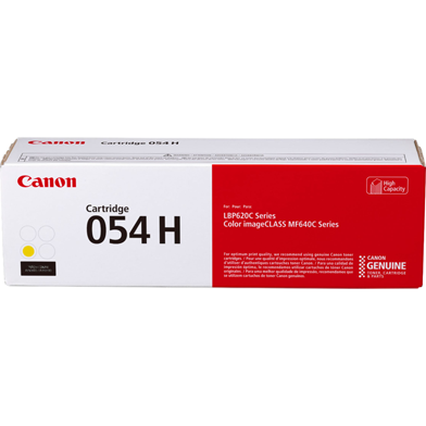 Canon CCRG054HY 054 High Capacity Yellow Toner Cartridge (2,300 Pages)