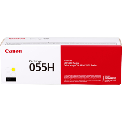 Canon CCRG055HY 055 High Capacity Yellow Toner Cartridge (5,900 Pages)