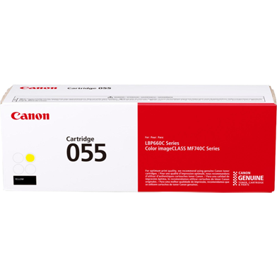 Canon CCRG055Y 055 Yellow Toner Cartridge (2,100 Pages)