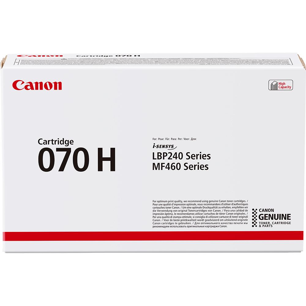 Canon CCRG070HBK 070H High Capacity Black Toner Cartridge (10,200 Pages)