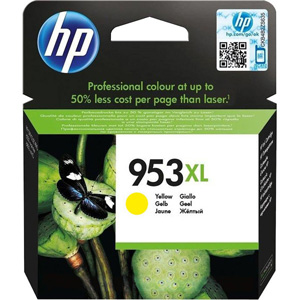 HP F6U18AE 953XL High Yield Yellow Ink Cartridge (1,600 Pages)