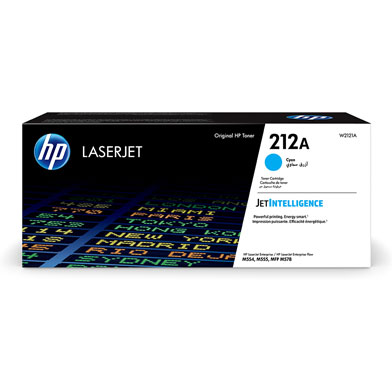 HP W2121A 212A Cyan Original LaserJet Toner Cartridge (4,500 Pages)