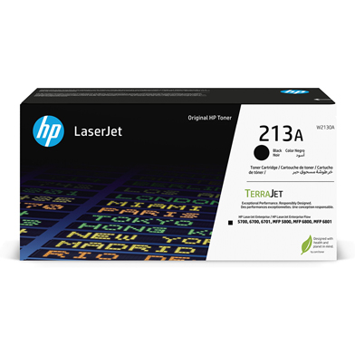 HP W2130A 213A Black Toner Cartridge (3,500 Pages)