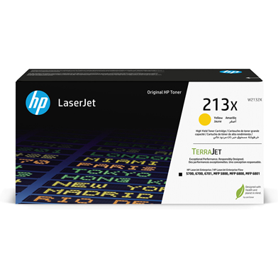 HP W2132X 213X Yellow Toner Cartridge (6,000 Pages)