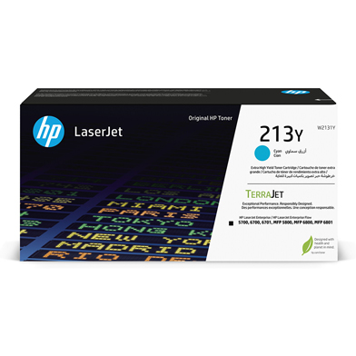 HP CNHPW2131Y 213Y Extra High Capacity Cyan Toner Cartridge (12,000 Pages)