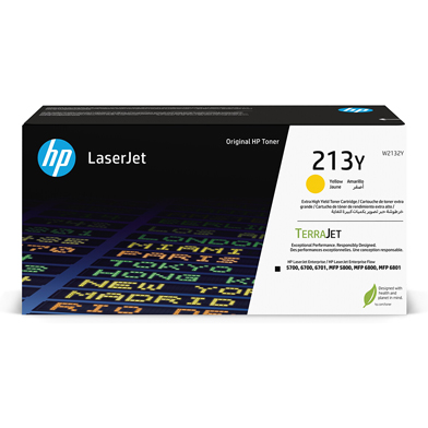 HP CNHPW2132Y 213Y Extra High Capacity Yellow Toner Cartridge (12,000 Pages)