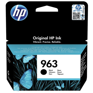 HP 963 Black Ink Cartridge (1,000 Pages)
