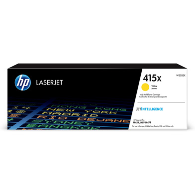 HP  415X Yellow High Yield Toner Cartridge (6,000 Pages)