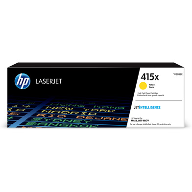 HP CNHPW2032X 415X Yellow High Yield Toner Cartridge (6,000 Pages)