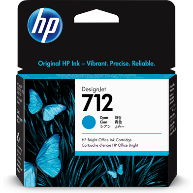HP H3ED67A 712 Cyan DesignJet Ink Cartridge (29ml)