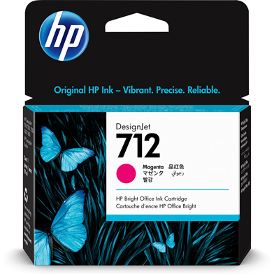 HP H3ED68A 712 Magenta DesignJet Ink Cartridge (29ml)