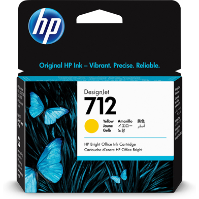 HP H3ED69A 712 Yellow DesignJet Ink Cartridge (29ml)