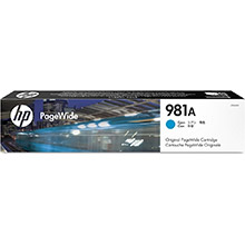 HP CNHPJ3M68A 981A Cyan Original PageWide Cartridge (6,000 Pages)