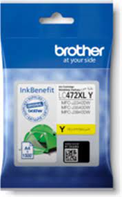 Brother LC472XLY LC472XLY Yellow Ink Cartridge (1500 Pages)