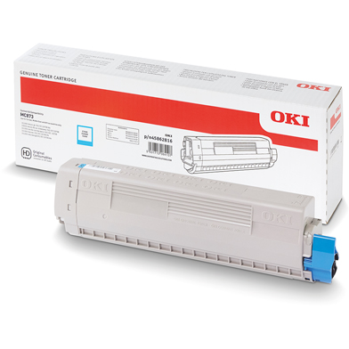 OKI 45862816 Cyan Toner Cartridge (10,000 Pages)