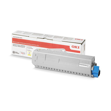 OKI 46861305 High Capacity Yellow Toner Cartridge (10,000 Pages) EU 