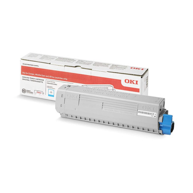 OKI 46861307 High Capacity Cyan Toner Cartridge (10,000 Pages) EU