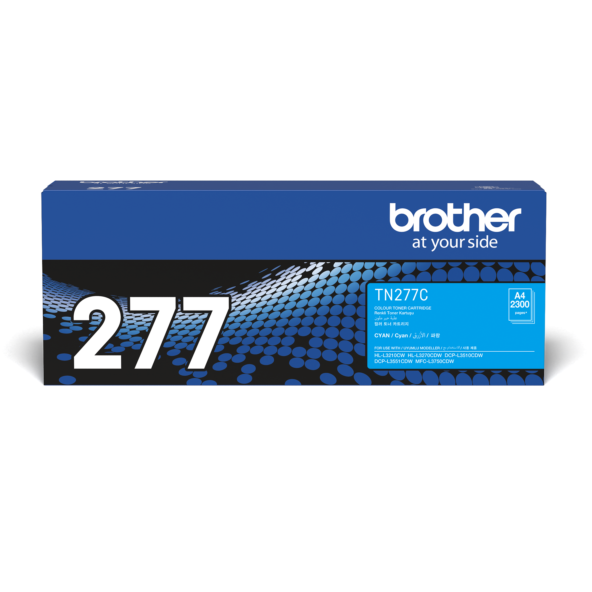 Brother TN277C TN277C Cyan Toner Cartridge (2,300 Pages)