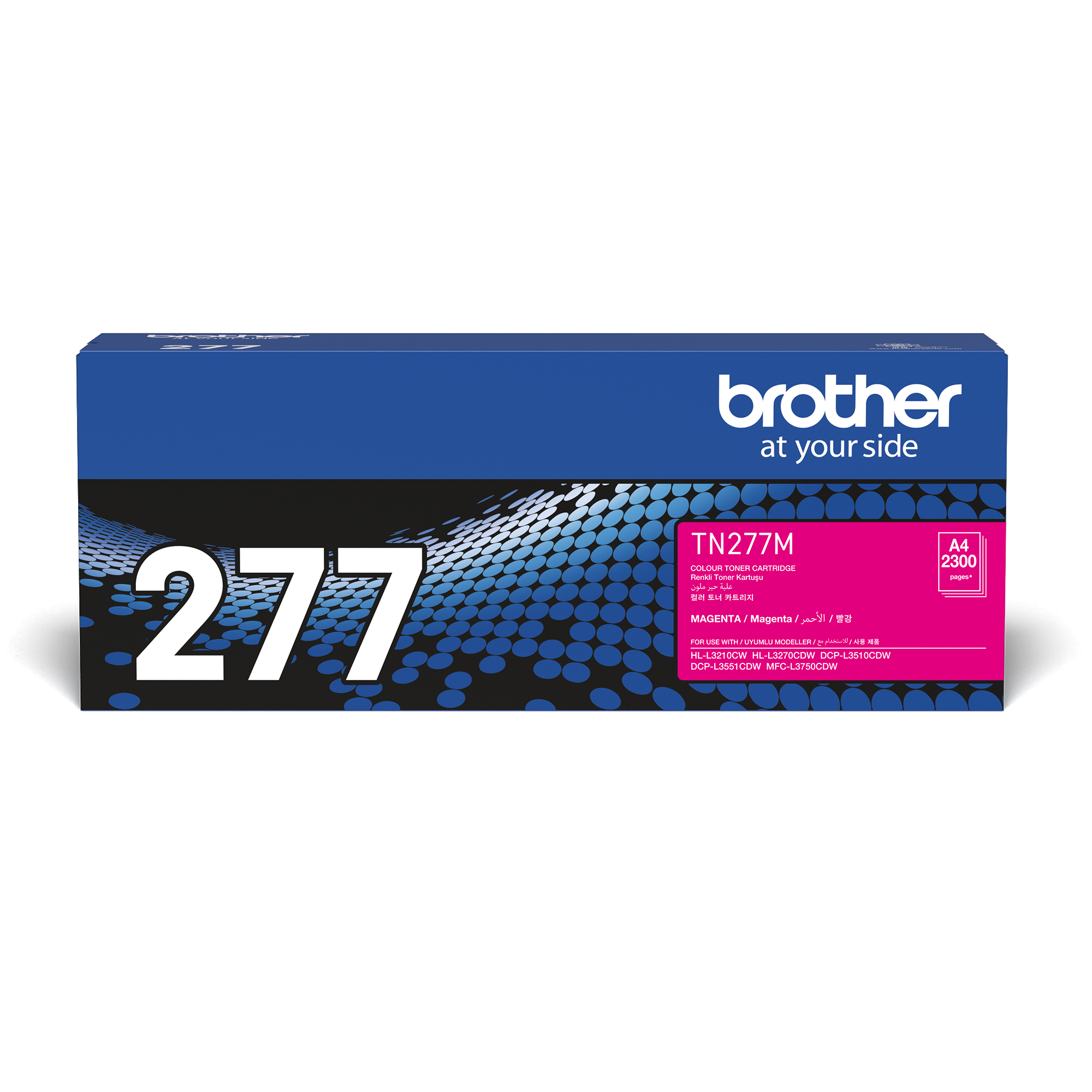 Brother TN277M TN277M Magenta Toner Cartridge (2,300 Pages)