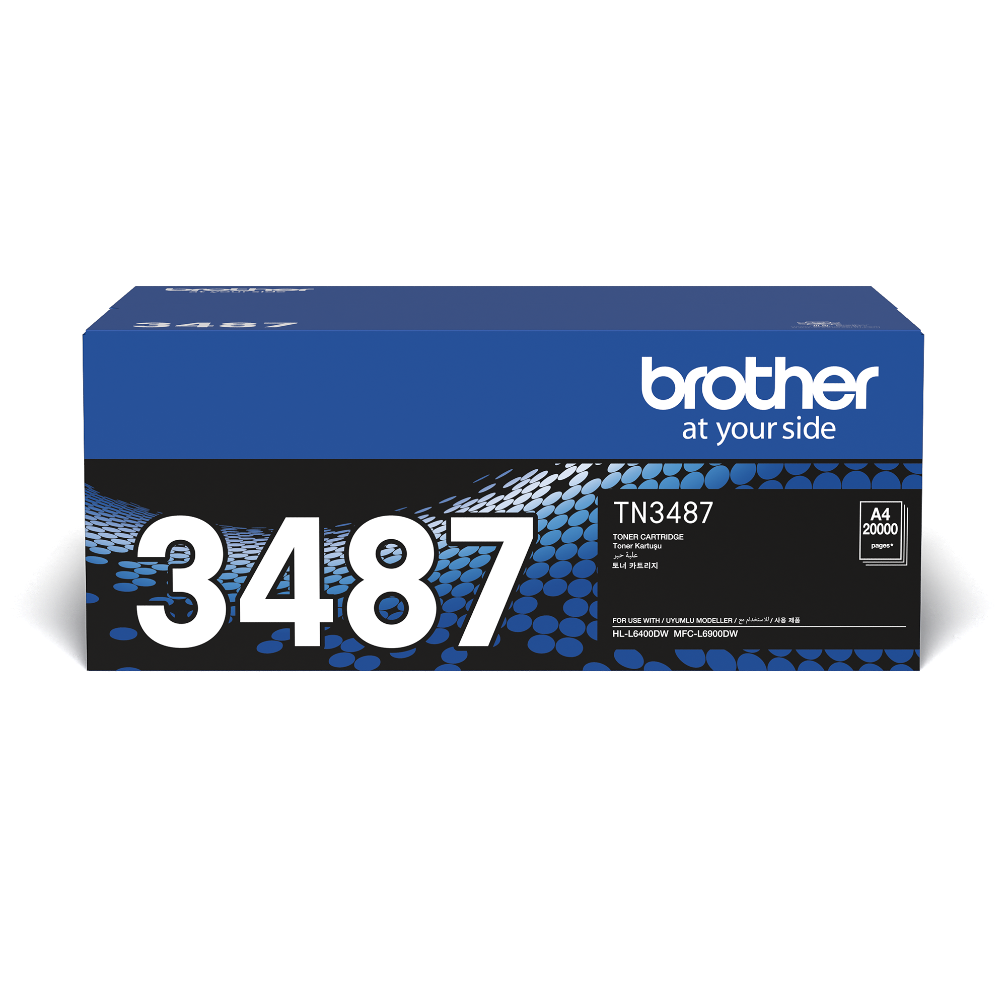 Brother TN3487 TN-3487 Black Toner Cartridge (20,000 Pages)