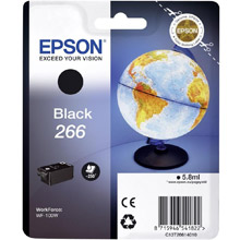 Epson C13T26614010 Genuine Black 266 ink cartridge (250 pages) for Workforce WF-100W Printers