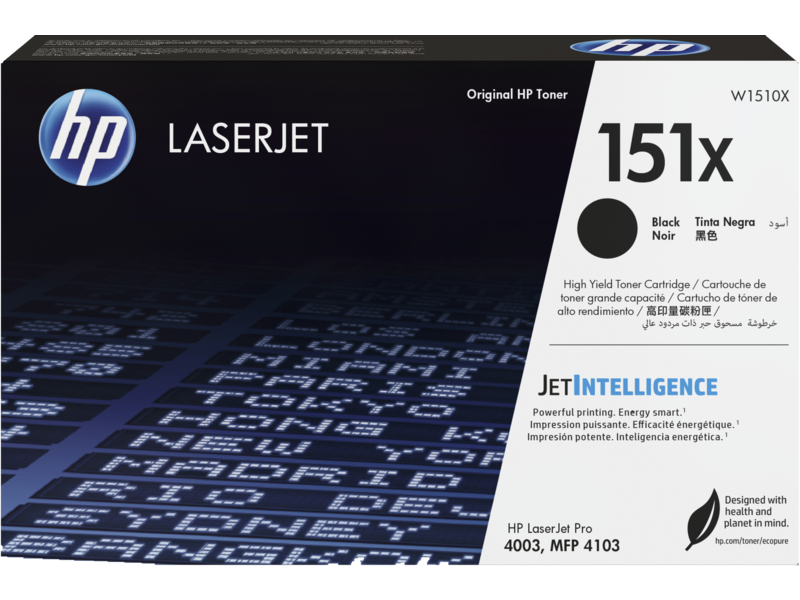 HP W1510X 151X Black Original LaserJet Toner Cartridge (9700 Pages)