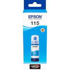 Genuine Epson 115 Ink Bottles Cyan 70ml ( 6200 pages)