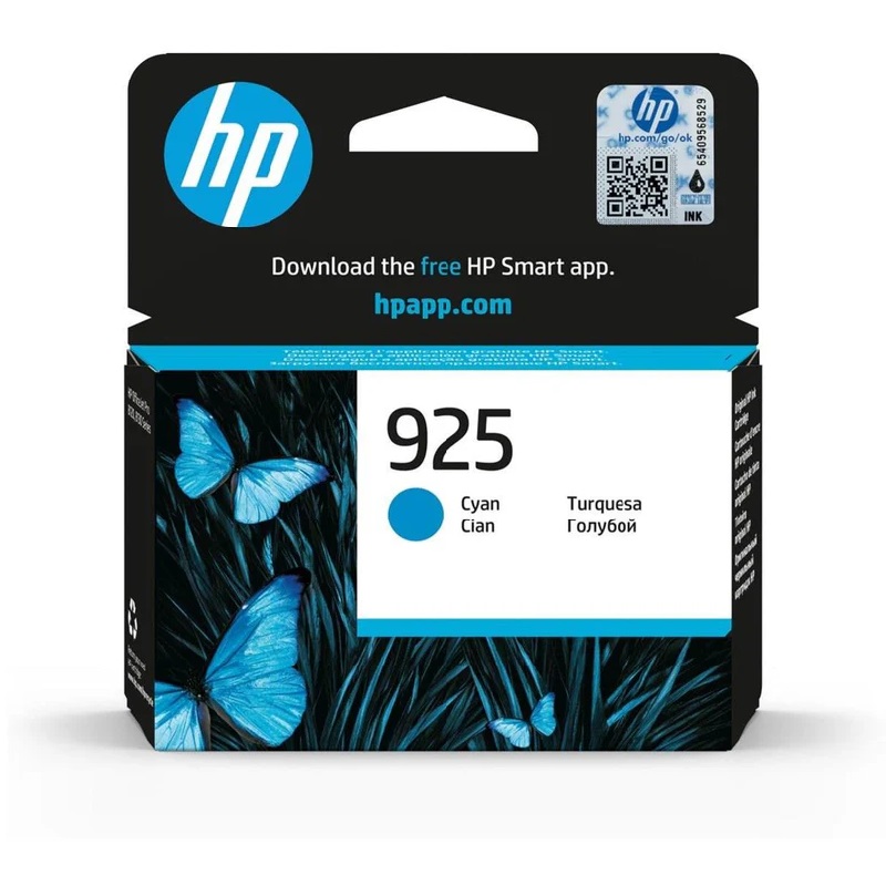 HP 925 Cyan Original Ink Cartridge (400 pages)