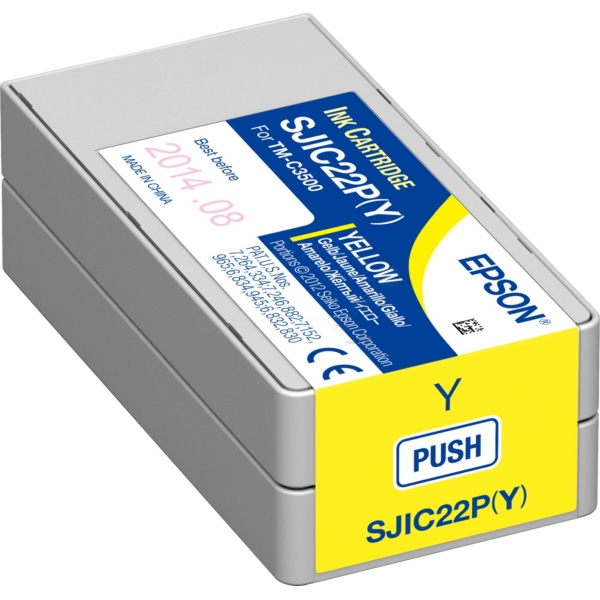 Genuine Epson TM-C3500 Yellow Ink Cartridge 