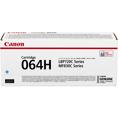 Canon 064H High Capacity Cyan Toner Cartridge (10,400 Pages)