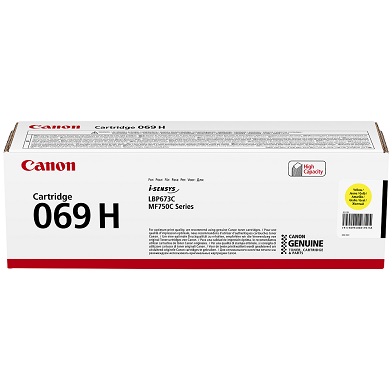 CANON 069H HIGH CAPACITY YELLOW TONER (5,500 Pages)