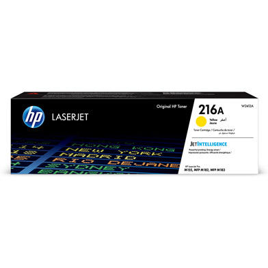 Genuine HP 216A Yellow LaserJet Toner Cartridge (850 pages)