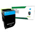 Lexmark 708C Cyan Return Program Toner Cartridge (1,000 Pages)