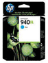Genuine HP No. 940XL Cyan Officejet Ink Cartridge (1,400 pages)
